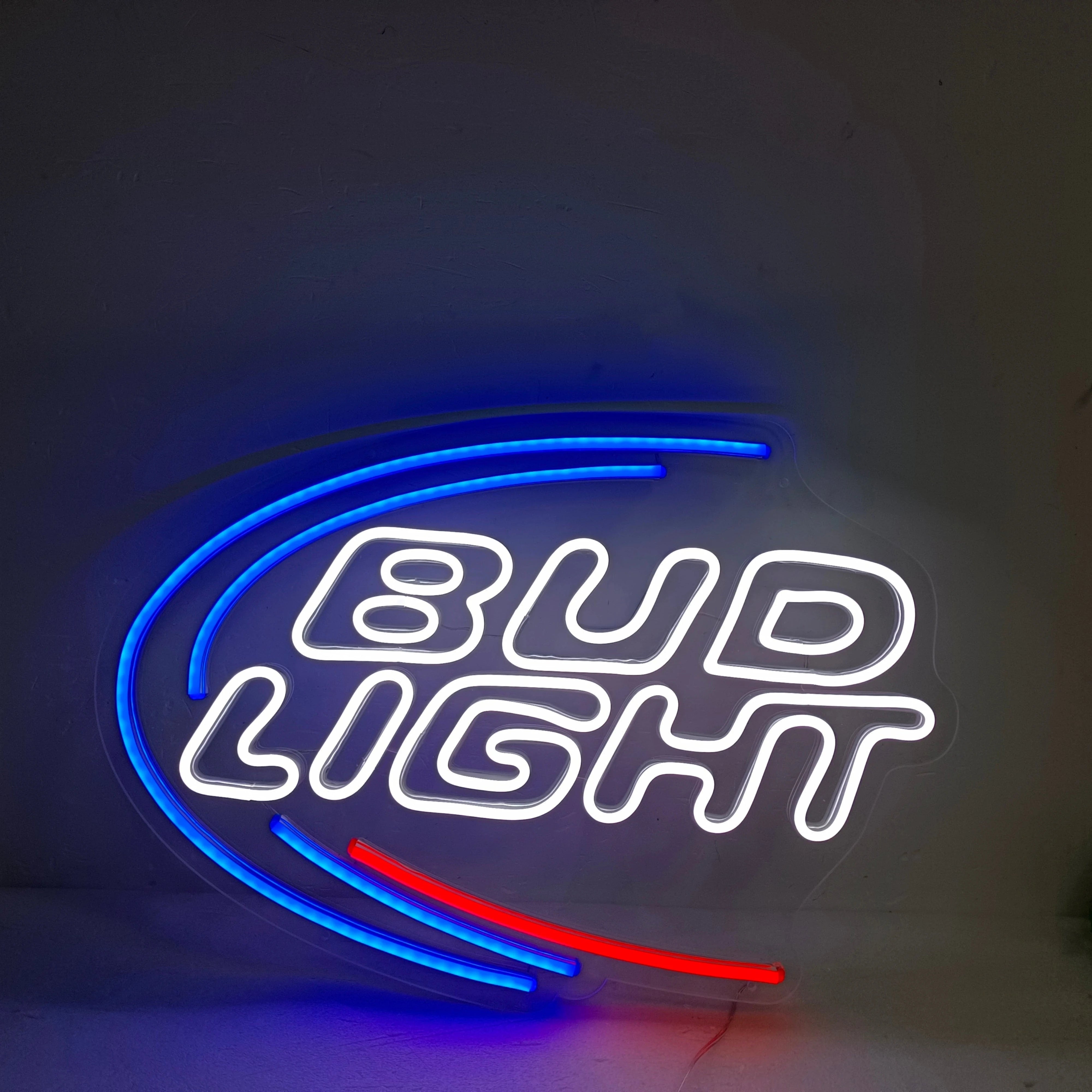 BUD LIGHT ビンテージ ネオンライト Bud Light Iconic Neon Sign - Glass Tube Neon - Budweiser Bar
