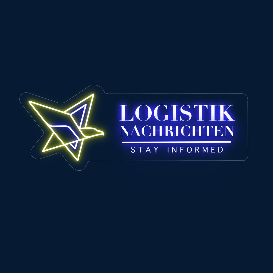 How LOGISTIK NACHRICHTEN's Custom Neon Sign Symbolizes Our Commitment to Excellence