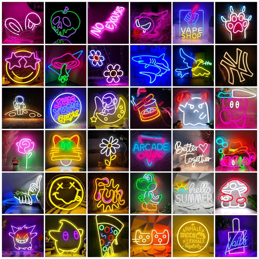 Lightning Led Sign Collection Description: Christmas Series LED Neon Signs Illuminate the ...