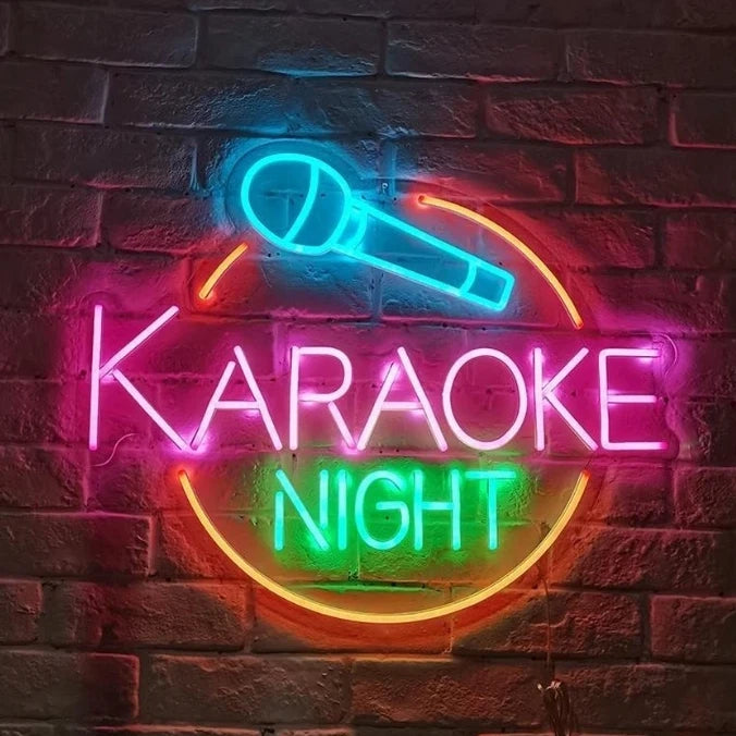 LED Neon Karaoke Night Wall Decor