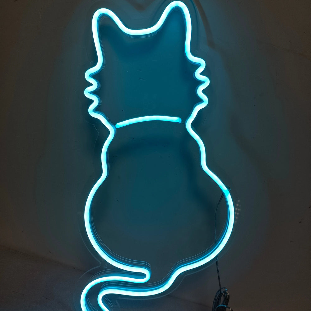 Cat Back Neon Sign - GEEKNEON