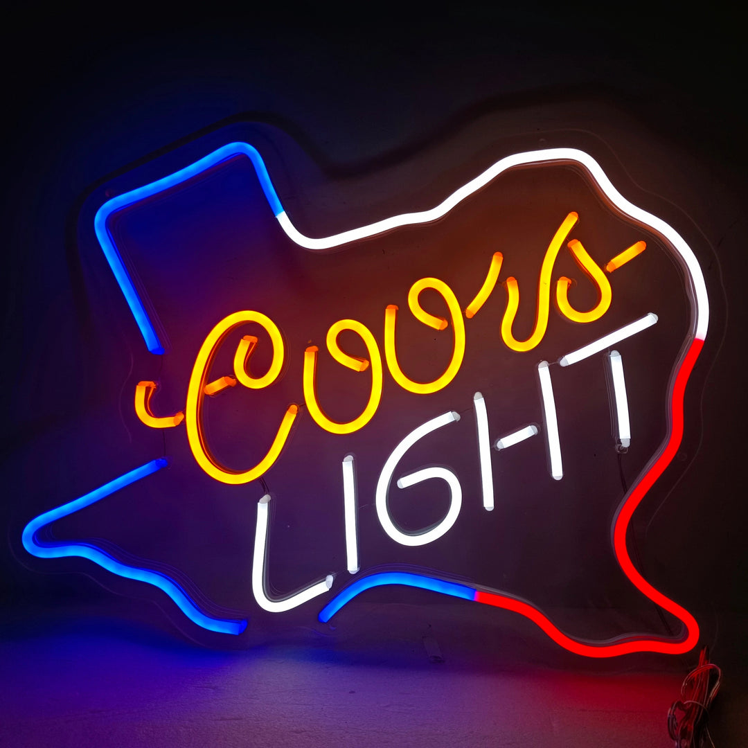 Coors Texas Neon Sign - GEEKNEON