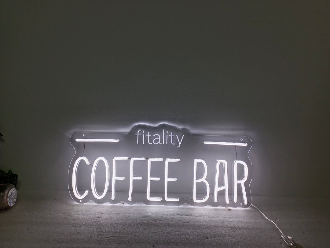 Custom Your Coffee Bar Name Neon Sign - GEEKNEON