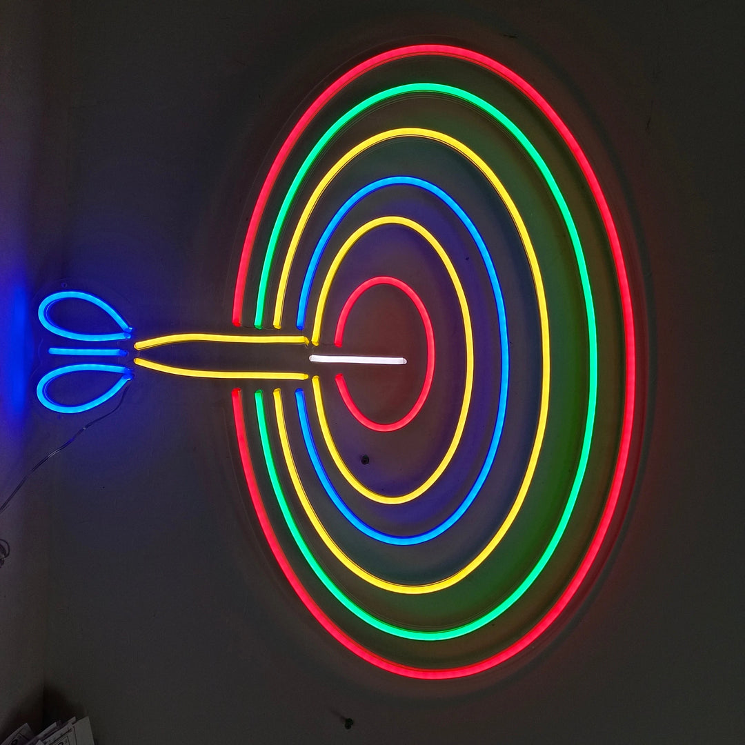 Dart Board Neon Sign - GEEKNEON