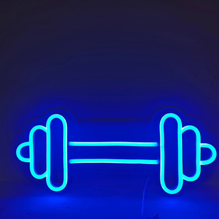 Dumbbell Barbell Gym Neon Sign - GEEKNEON