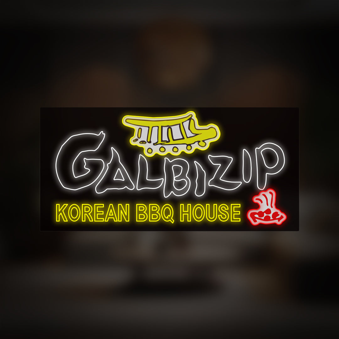 GALBIZIP KOREAN BBQ HOUSE Neon Sign - GEEKNEON