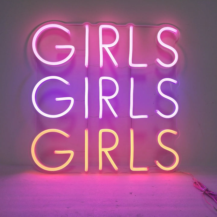 Girls Girls Girls Neon Sign - GEEKNEON