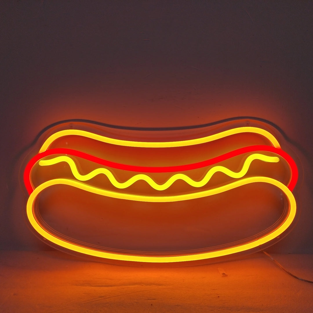 Hot Dog Neon Sign - GEEKNEON