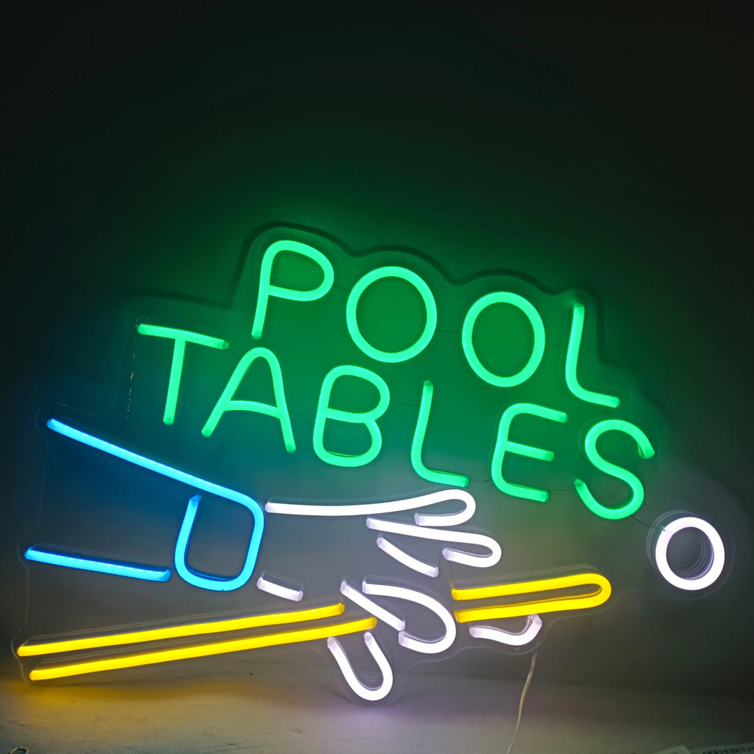 Pool Table Graphics Neon Pool Tables Neon Sign for Game Room – GEEKNEON