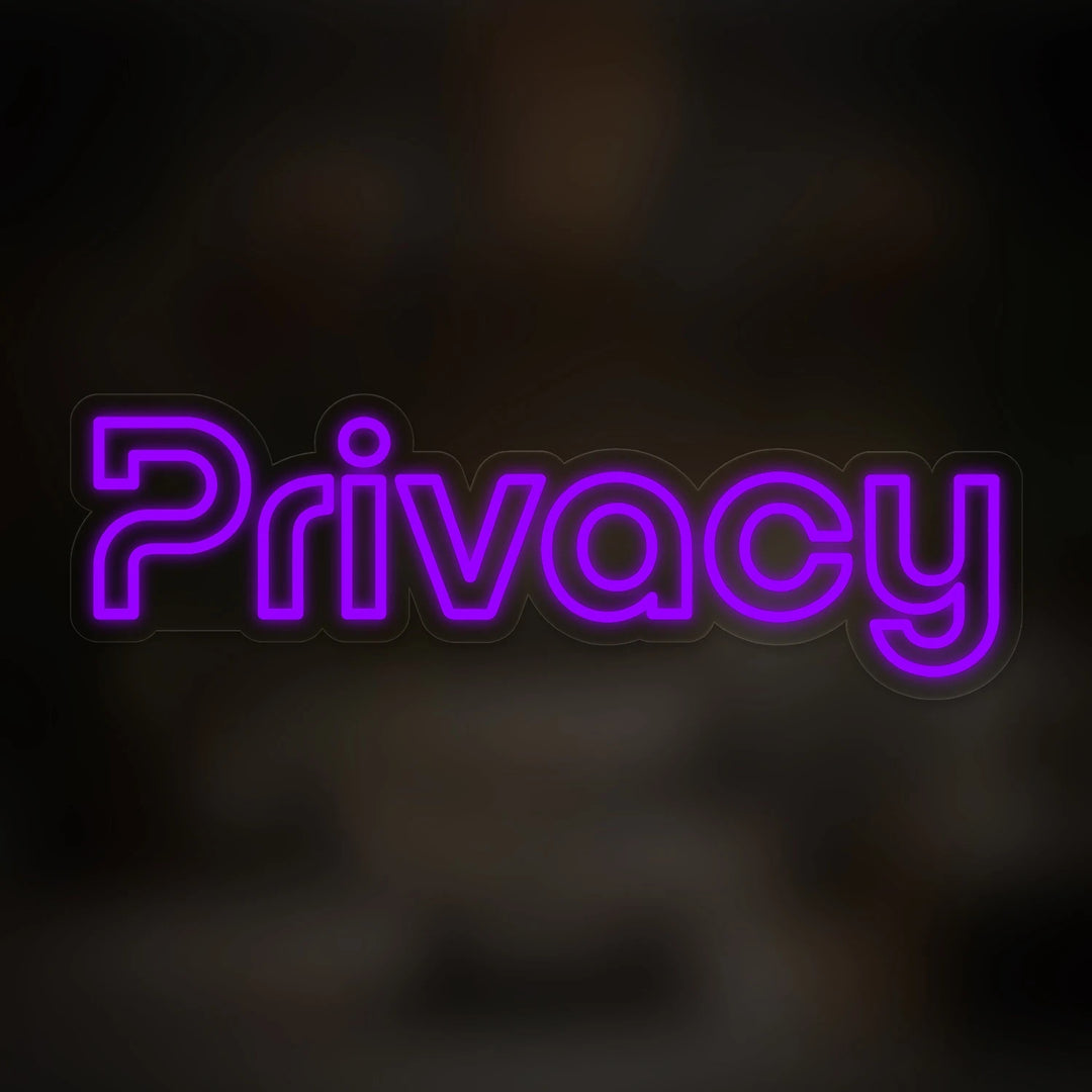 Learning Privacy Neon Red Sign LED Logo Sign | Turn Your Logo into Neon | GEEKNEON