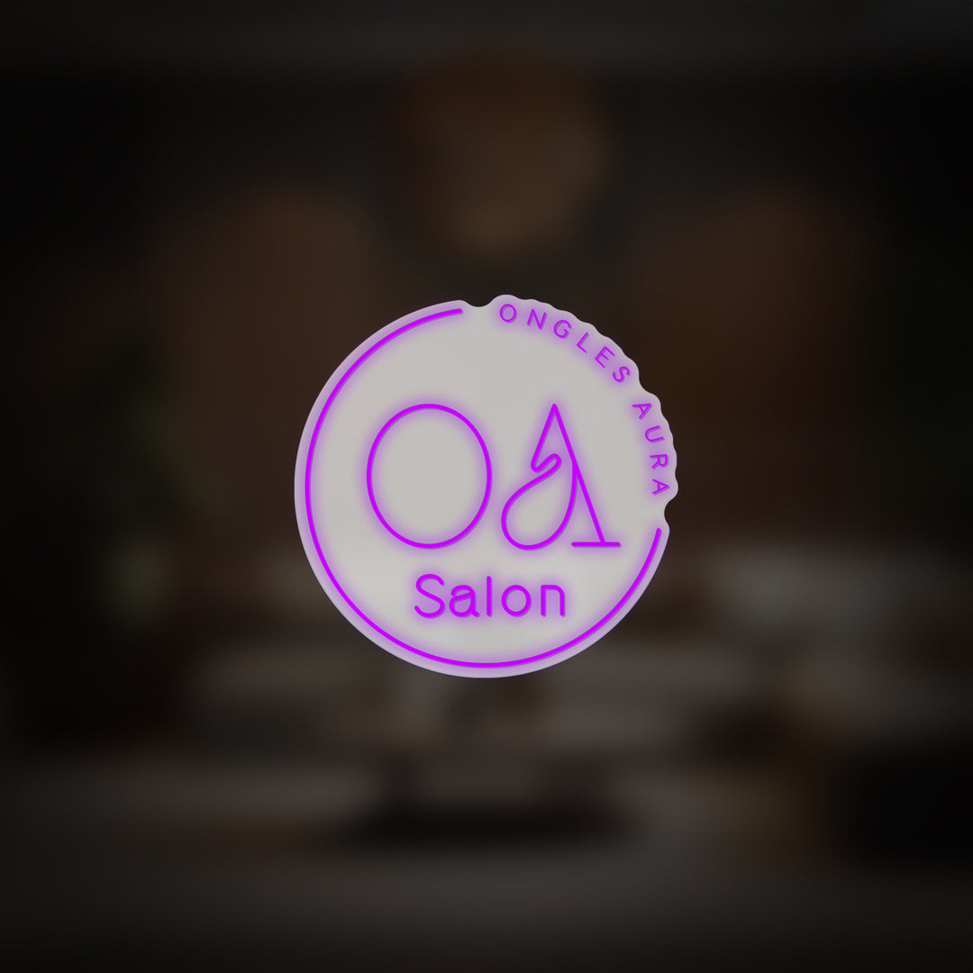 "OA Salon" Neon Sign - GEEKNEON