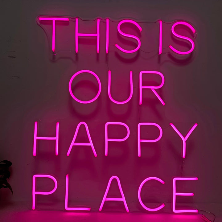 This is Our Happy Place Neon Sign - GEEKNEON