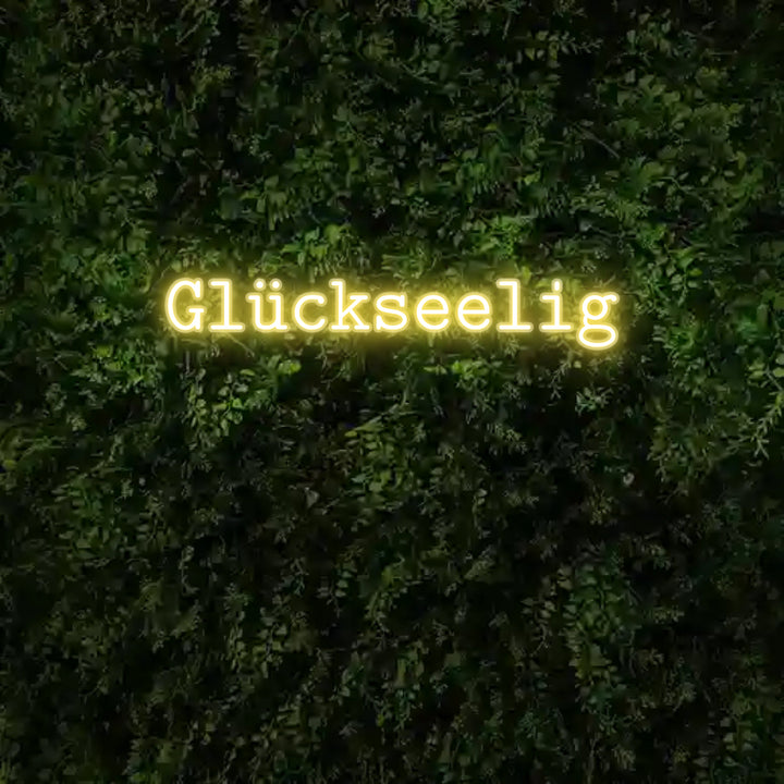 Custom Neon: Glückseelig