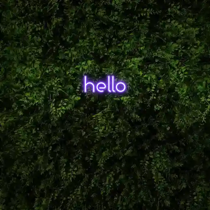 Custom Neon: hello