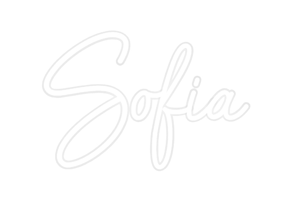 Sofia Neon Sign - GEEKNEON