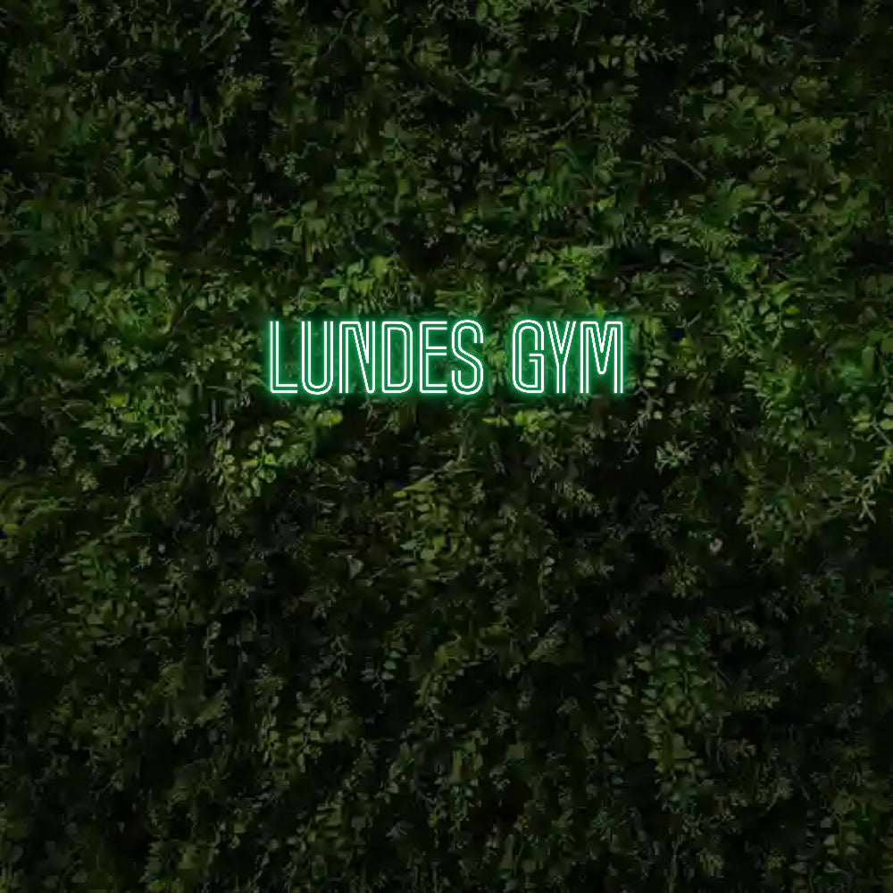 Custom Neon: Lundes Gym - GEEKNEON