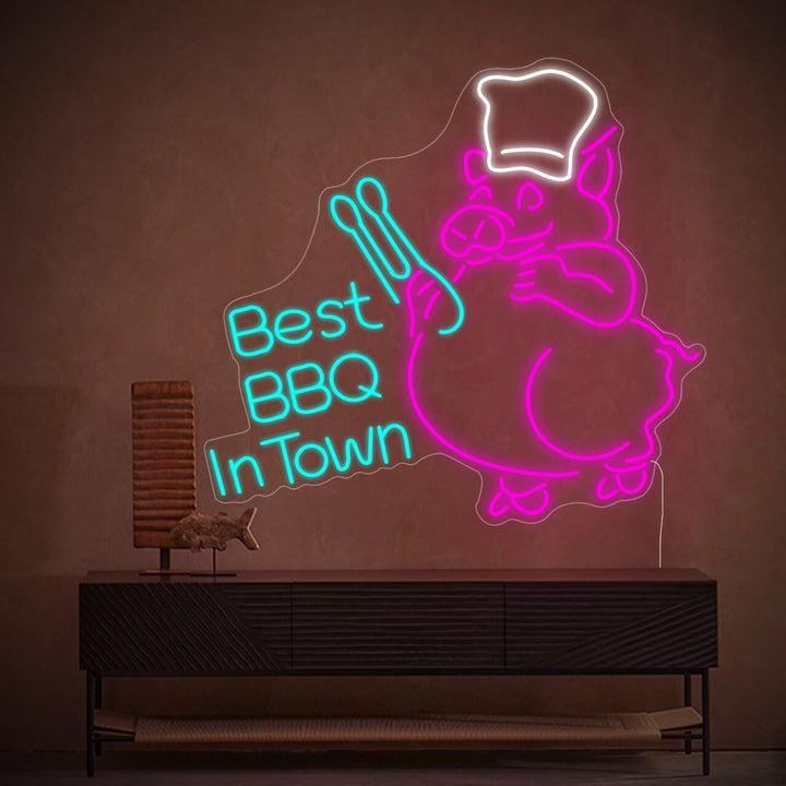 Best BBQ In Town Neon Sign - GEEKNEON