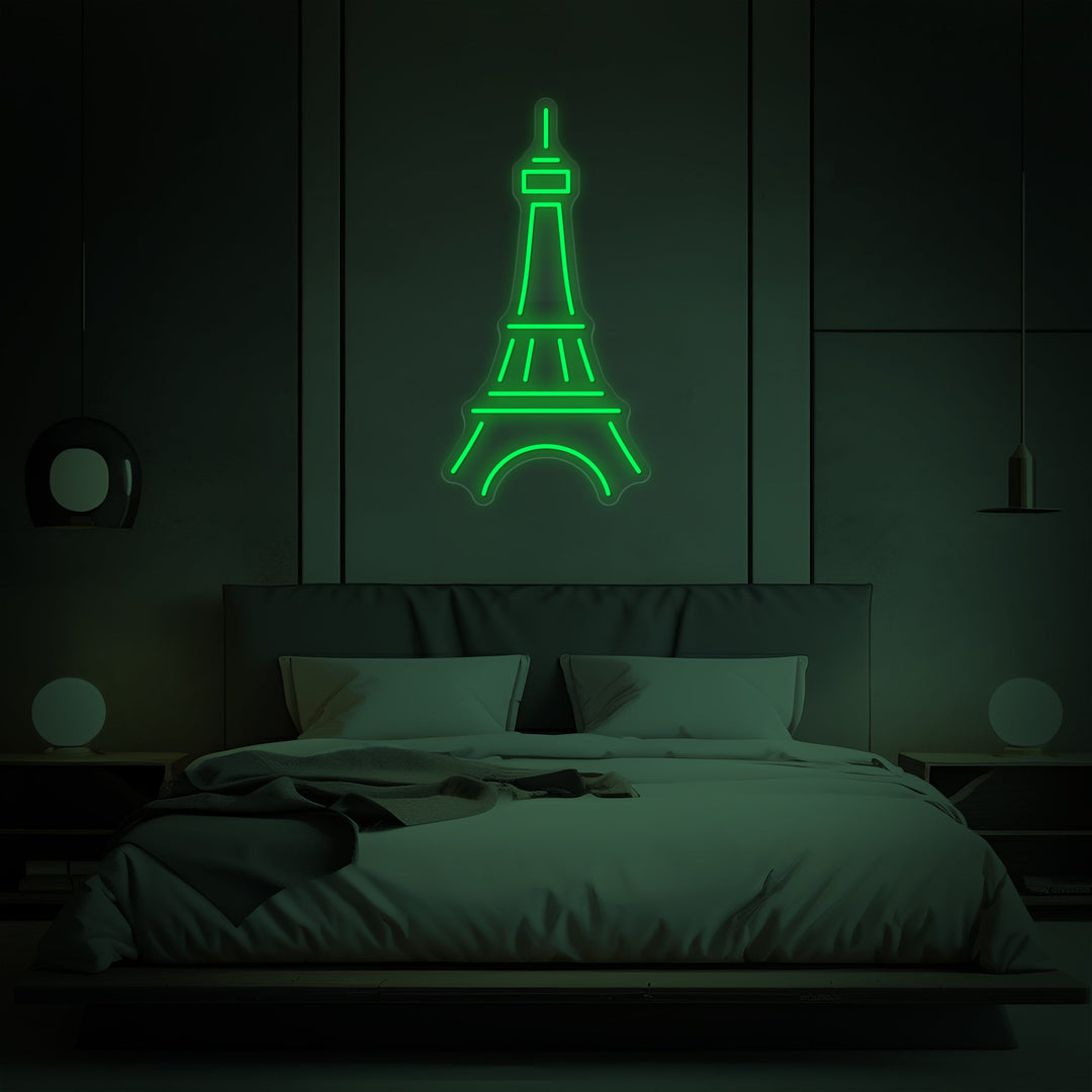 Eiffel Tower Neon Sign