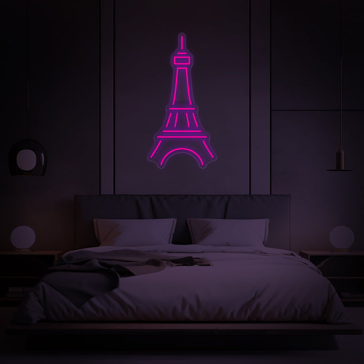 Eiffel Tower Neon Sign