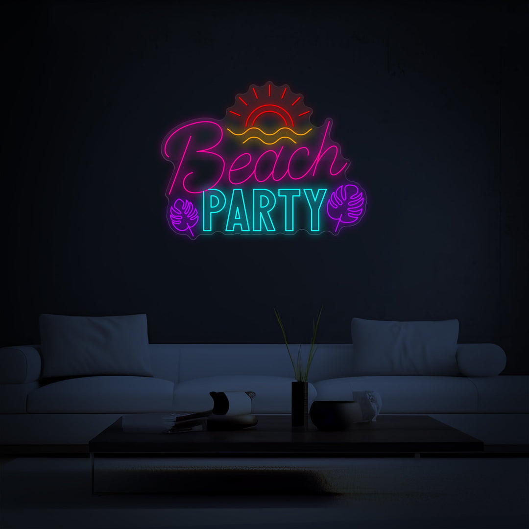 Beach Party Neon Sign - GEEKNEON