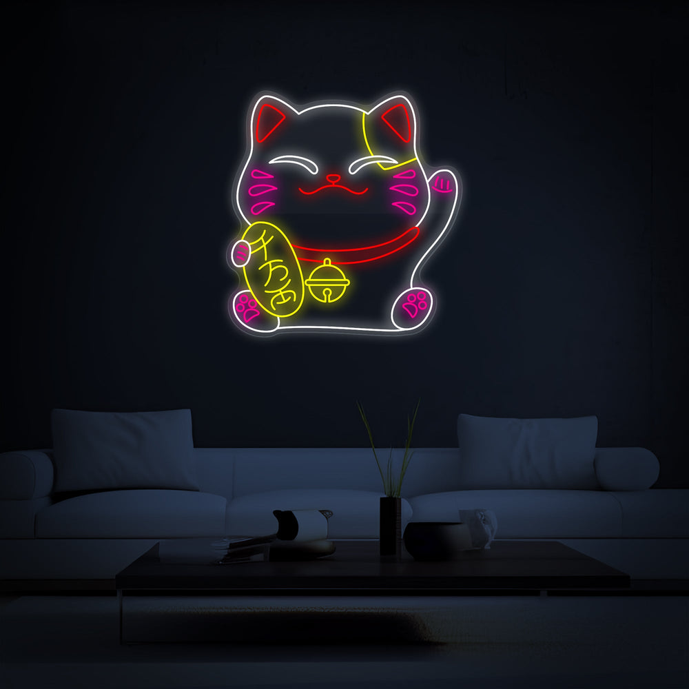 Lucky Cat Neon Sign - GEEKNEON