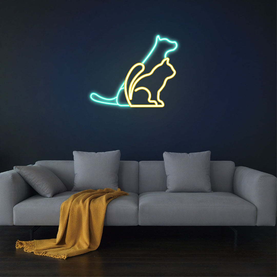 Dog and Cat Neon Sign - GEEKNEON