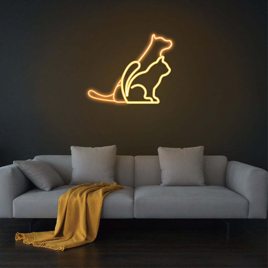 Dog and Cat Neon Sign - GEEKNEON