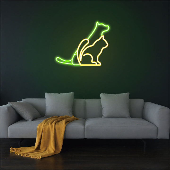 Dog and Cat Neon Sign - GEEKNEON