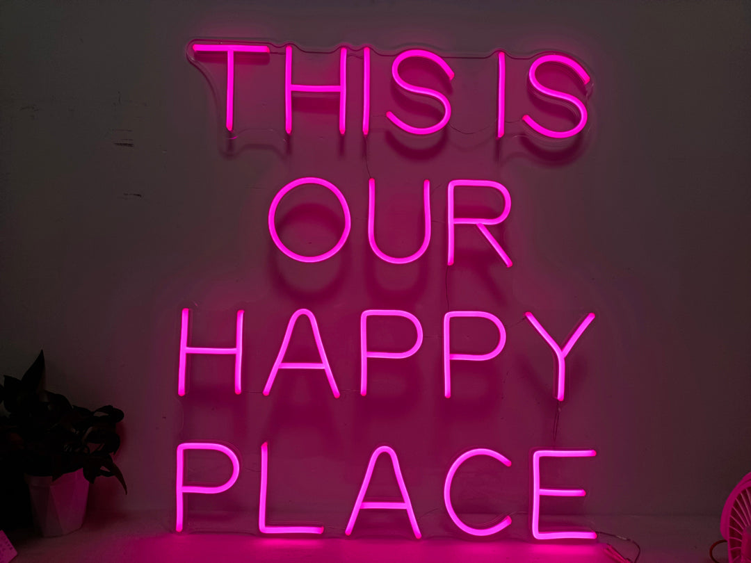 This is Our Happy Place Neon Sign - GEEKNEON