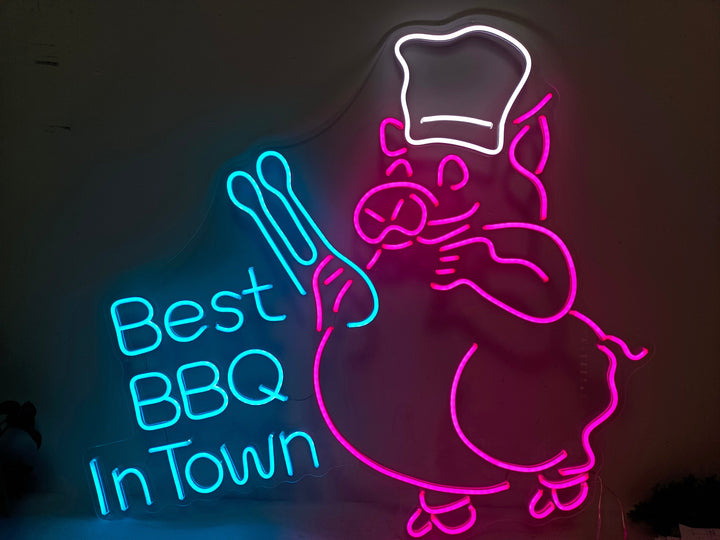 Best BBQ In Town Neon Sign - GEEKNEON