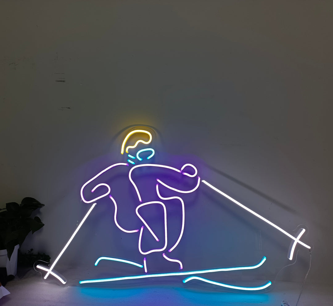 Ski Lovers Neon Sign - GEEKNEON