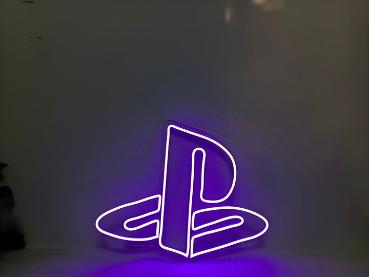 Play Logo Neon Sign for Game Room - GEEKNEON