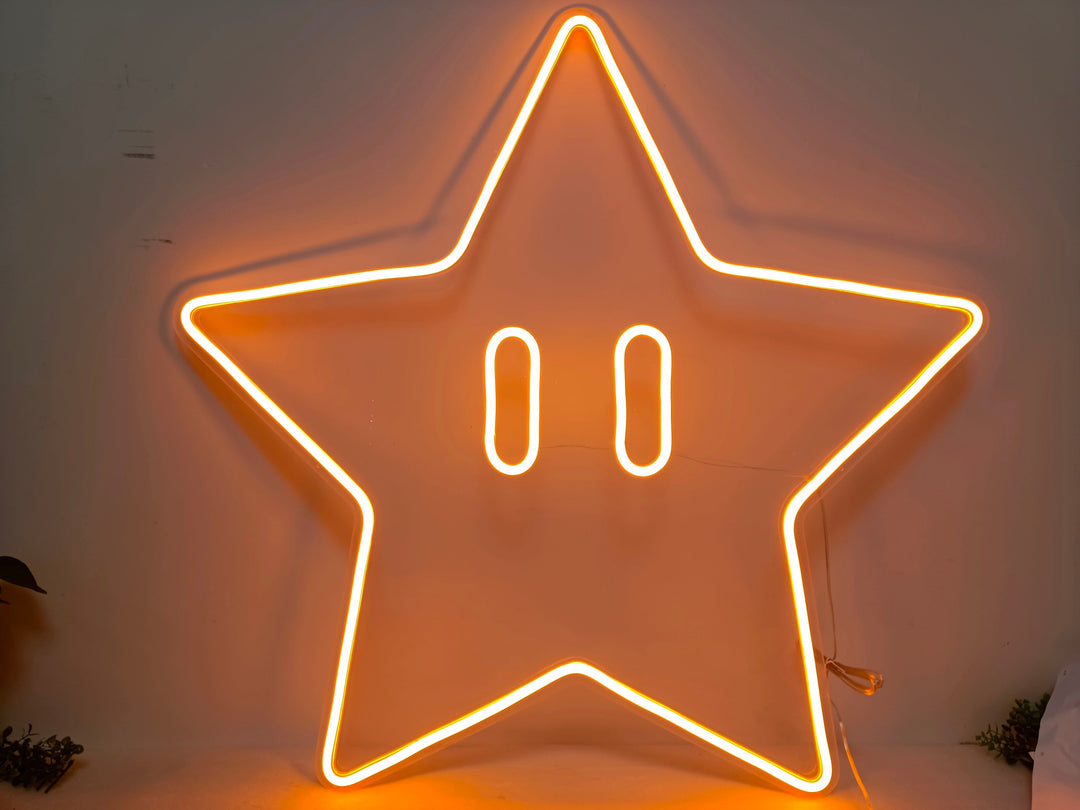 Star Power Neon Sign for Game Room - GEEKNEON