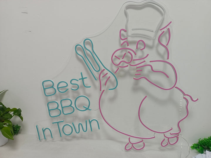 Best BBQ In Town Neon Sign - GEEKNEON