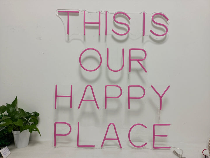 This is Our Happy Place Neon Sign - GEEKNEON