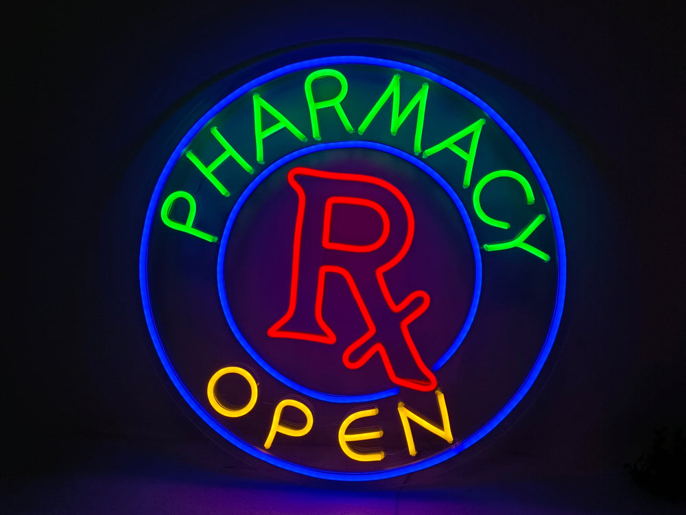 Pharmacy Open Neon Sign - GEEKNEON