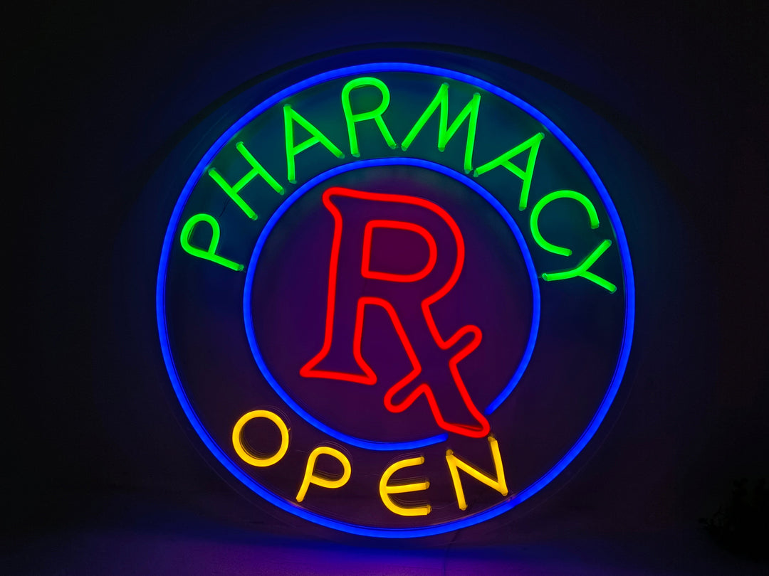 Pharmacy Open Neon Sign - GEEKNEON