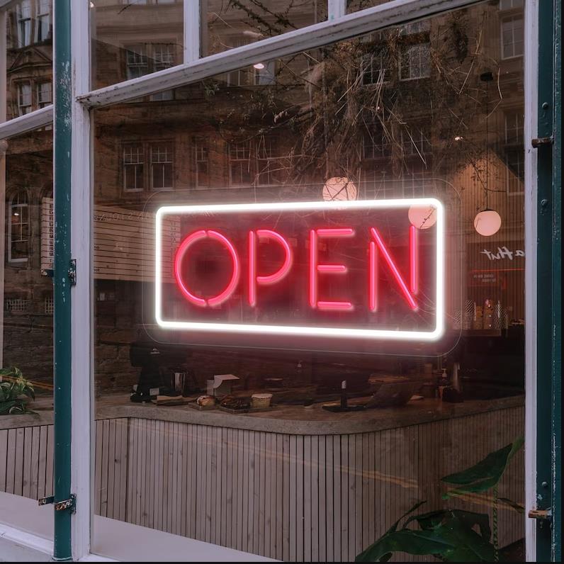 Open Neon Sign - GEEKNEON