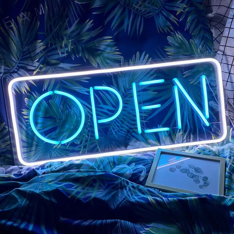 Open Neon Sign - GEEKNEON