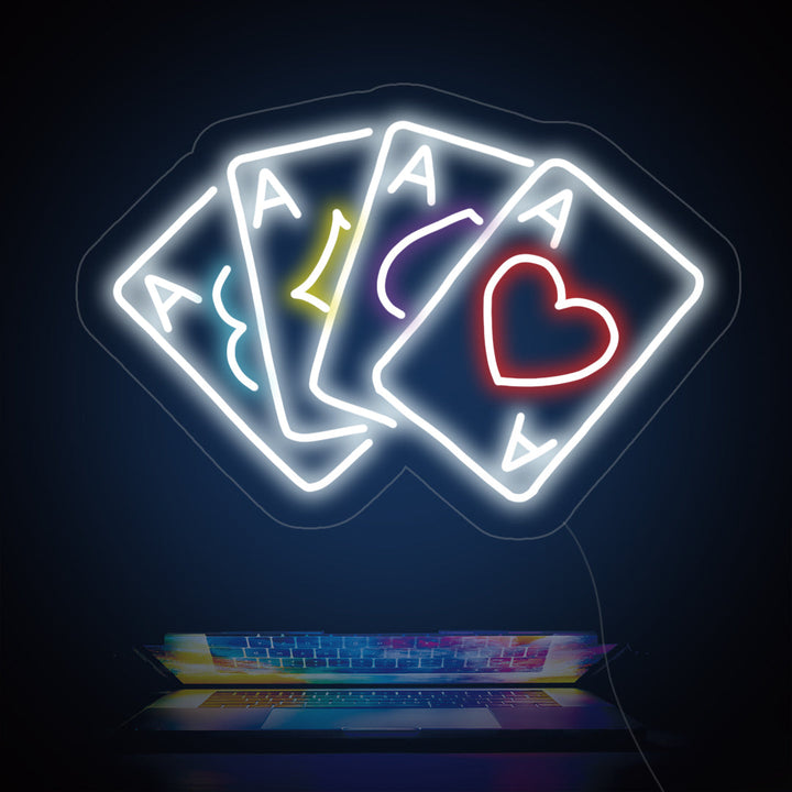 Solitaire Neon Sign - GEEKNEON