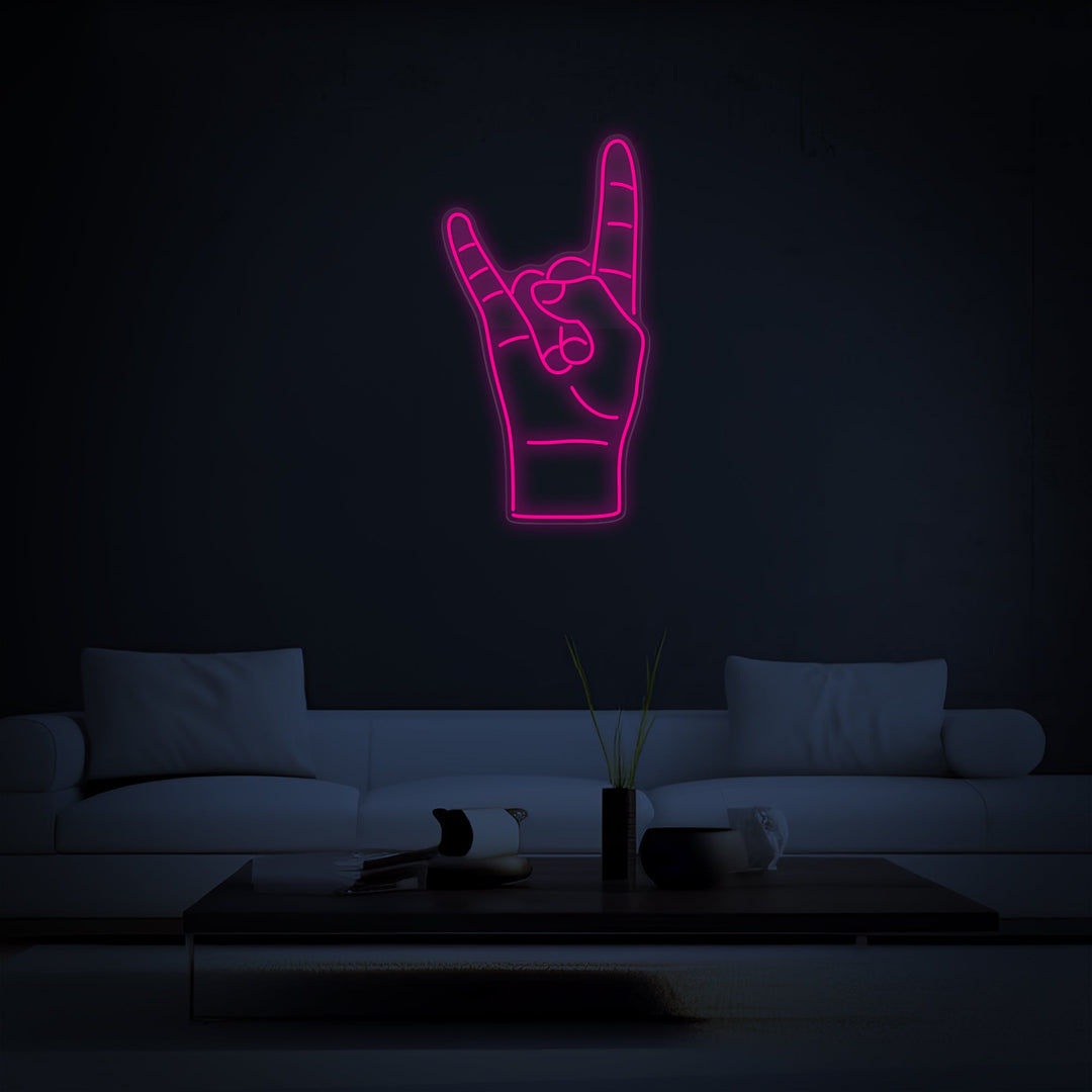 Peace Gesture Hand Neon Sign - GEEKNEON