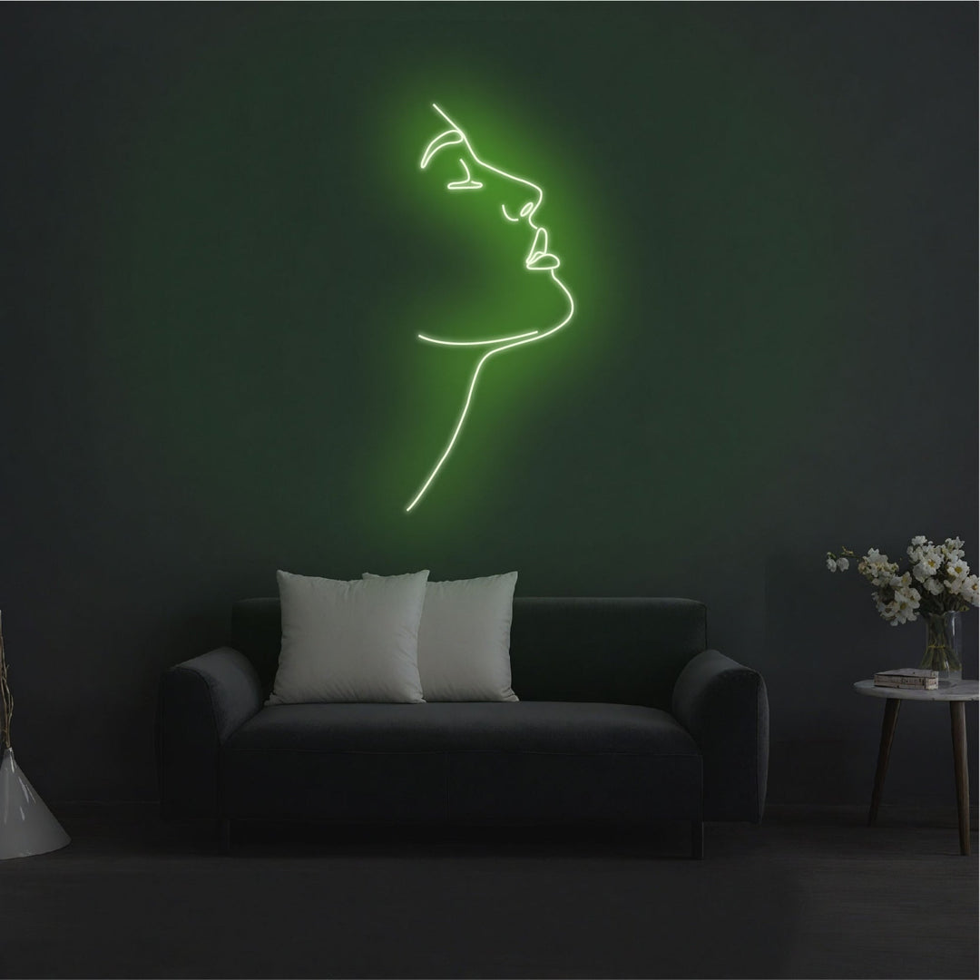 Linear Abstract Face Neon Sign - GEEKNEON