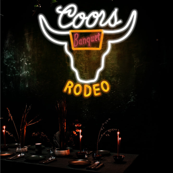 Coors Banquet Rodeo Neon Sign - GEEKNEON