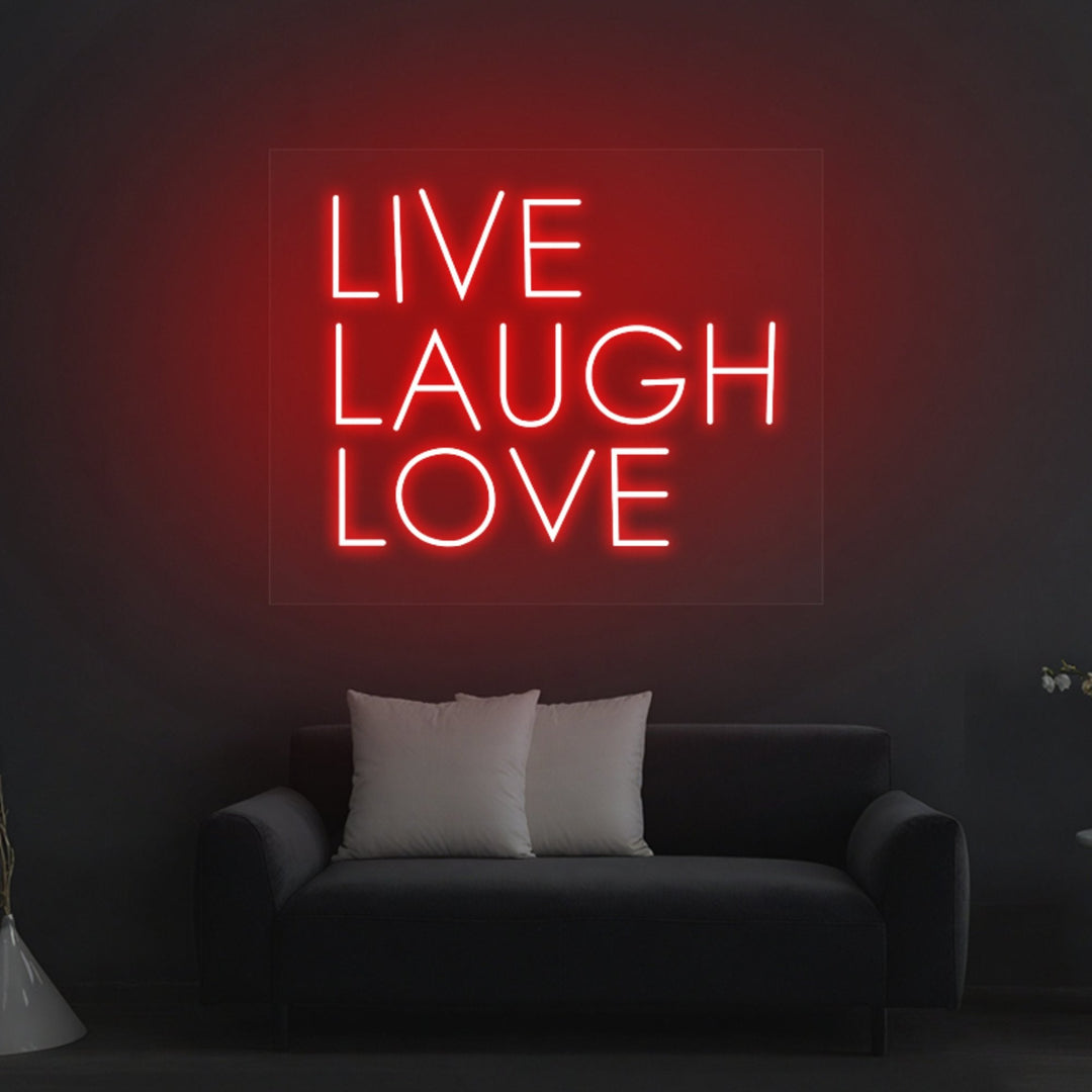 "Live Laugh Love" Neon Sign - GEEKNEON