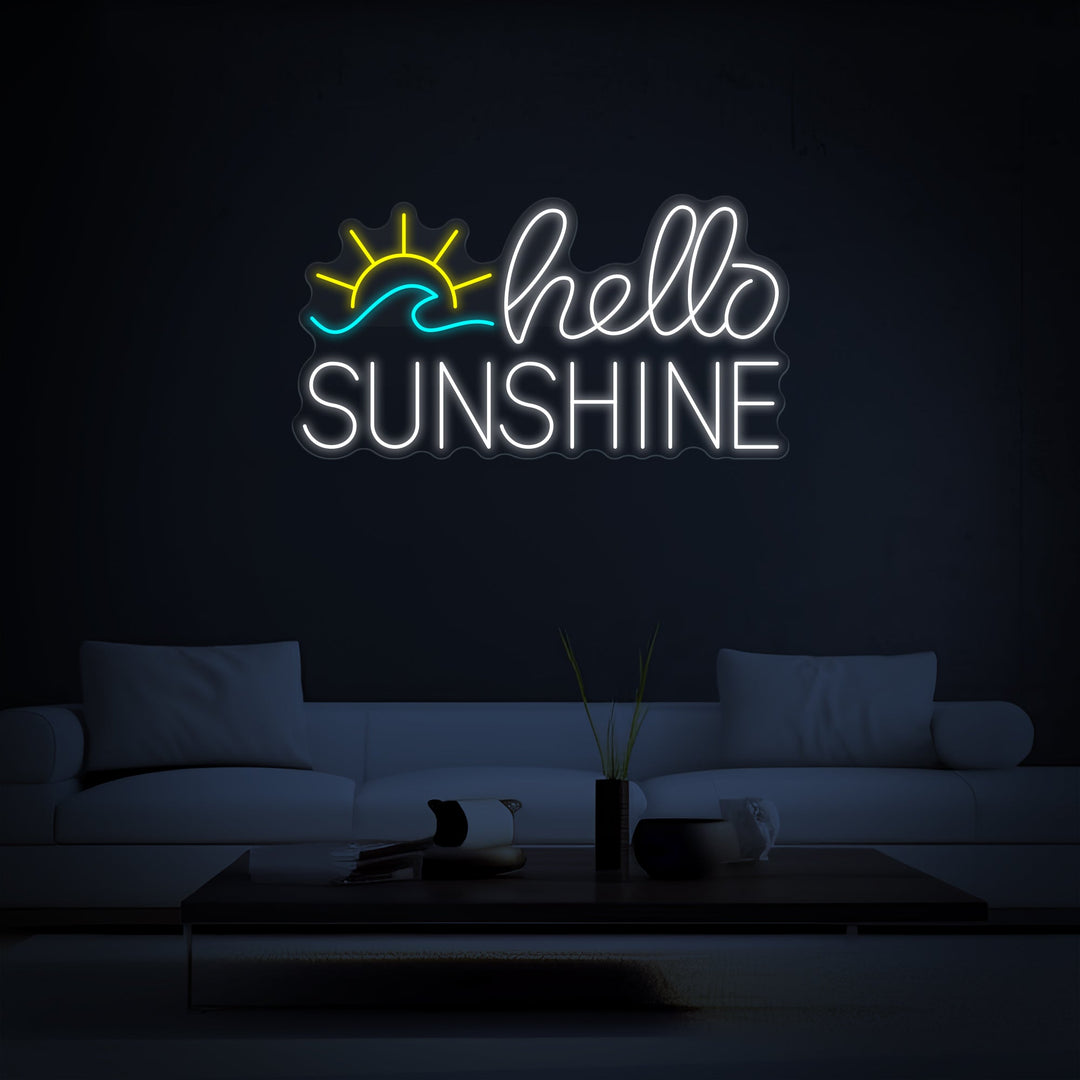 Hello Sunshine Neon Sign - GEEKNEON