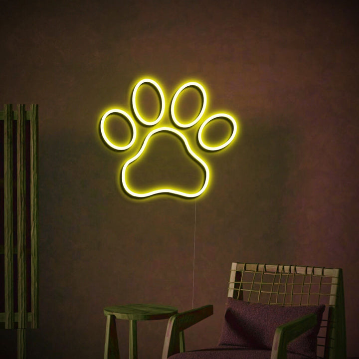 Dog Footprint Neon Sign - GEEKNEON