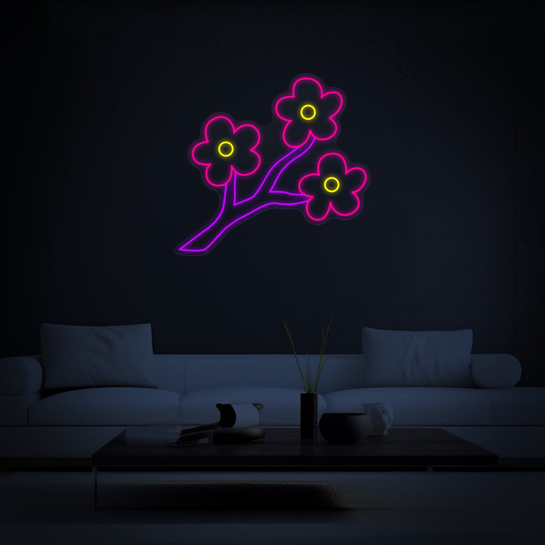 Cherry Blossoms Neon Sign - GEEKNEON