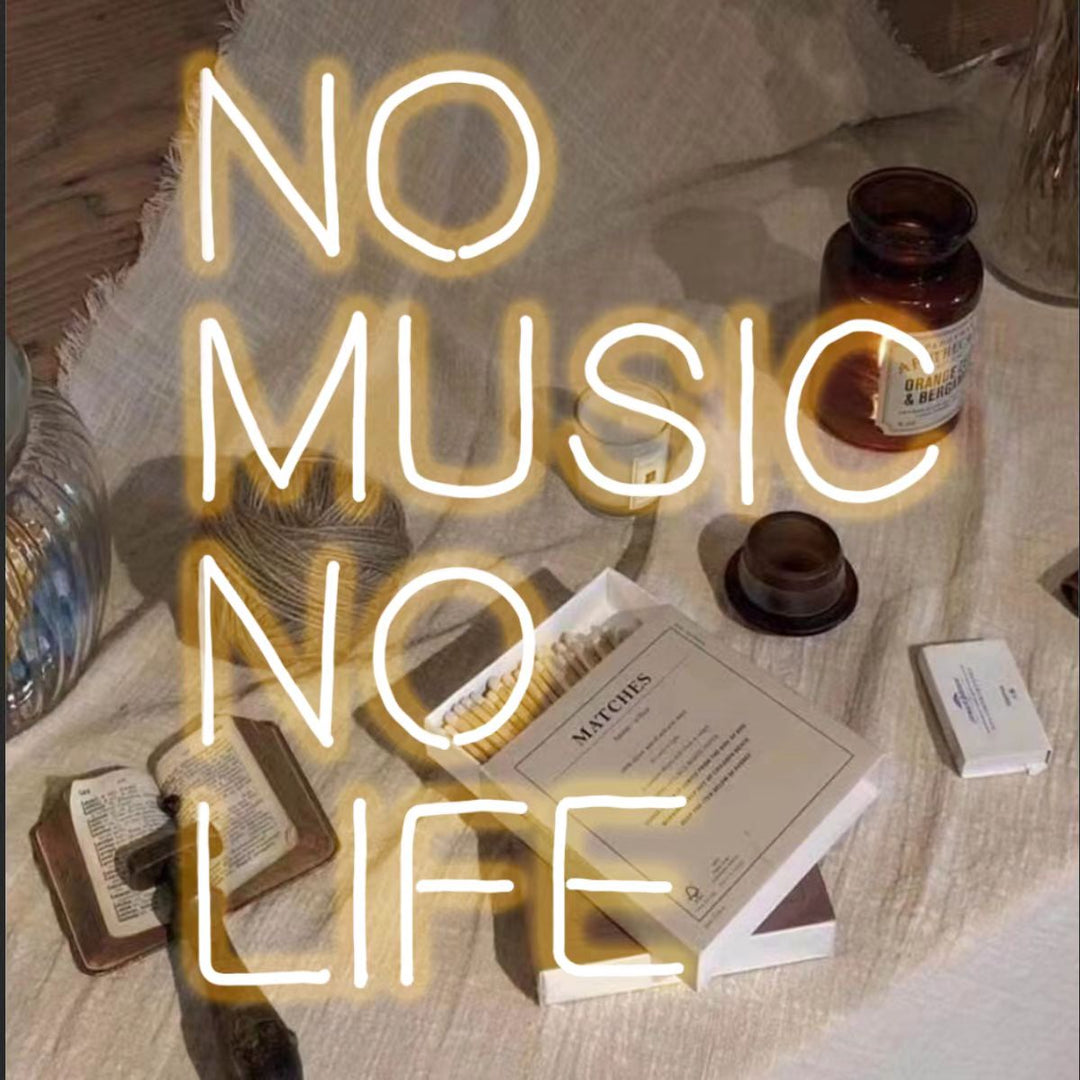 No Music No Life Neon Sign - GEEKNEON