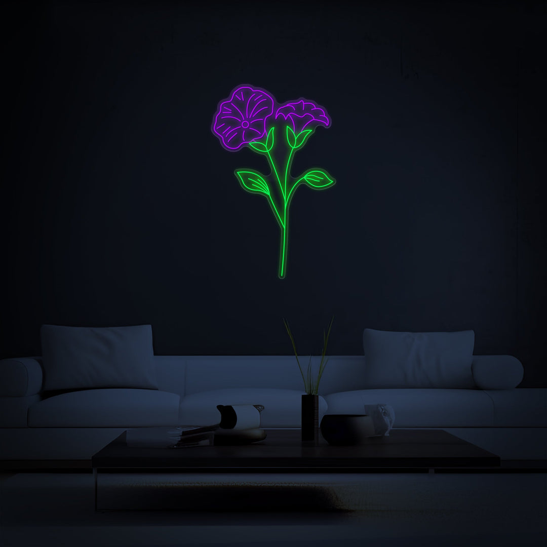 Customizable Flower Neon