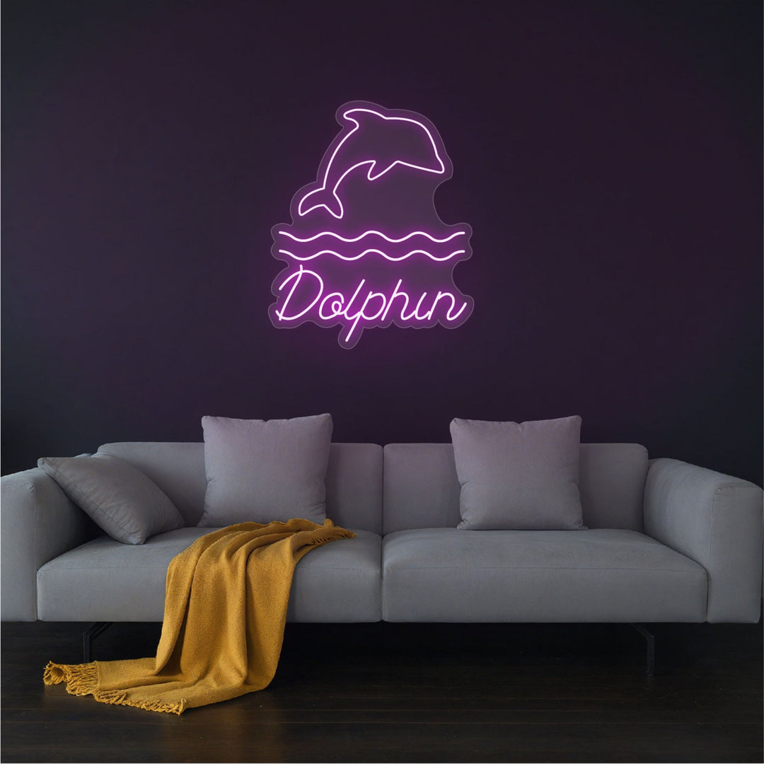 Dolphin Neon Sign for Kids Room - GEEKNEON